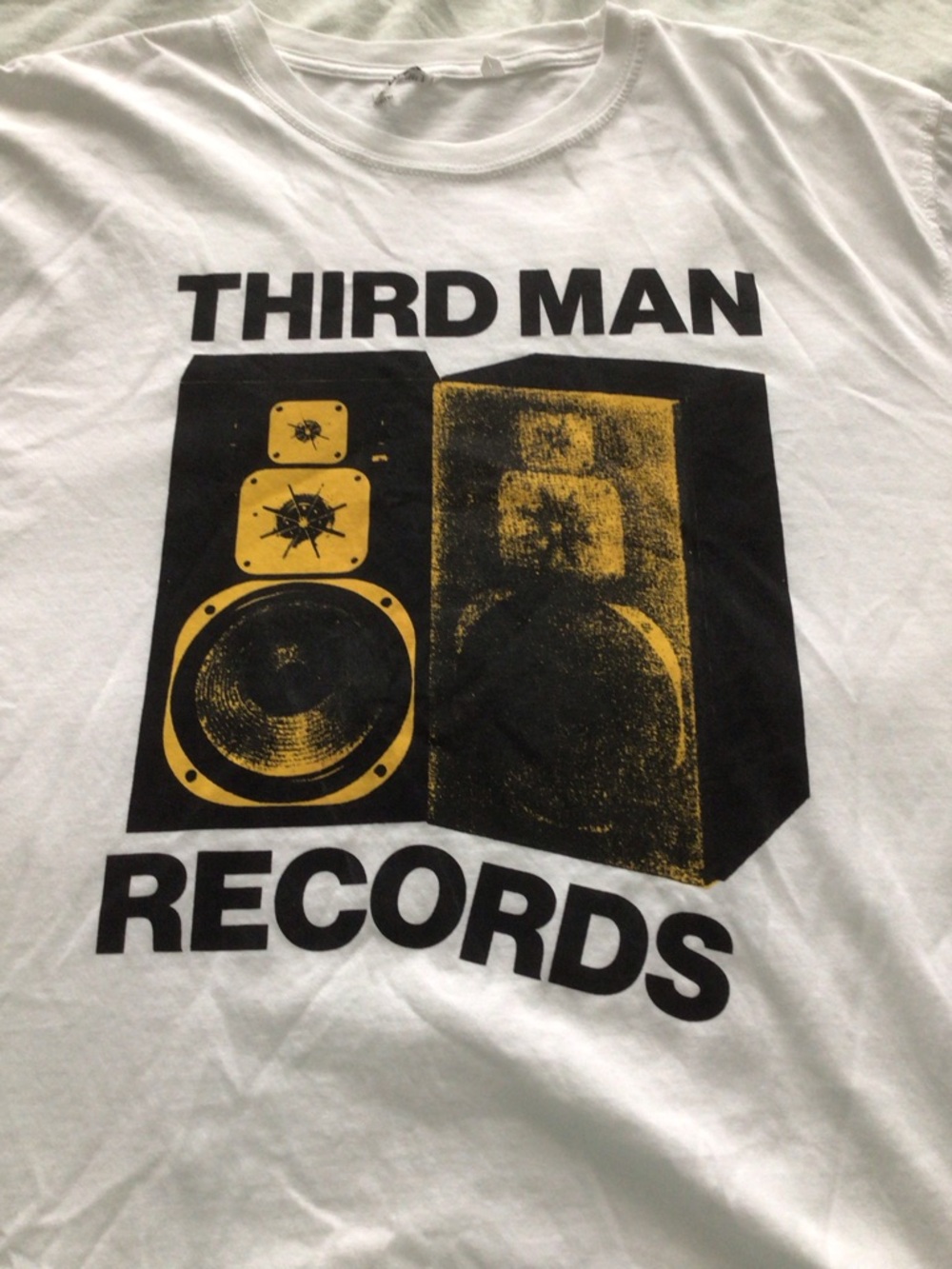 Jack White Third Man Records “Speaker Era” White Tee - Size L - Picture 2 of 4